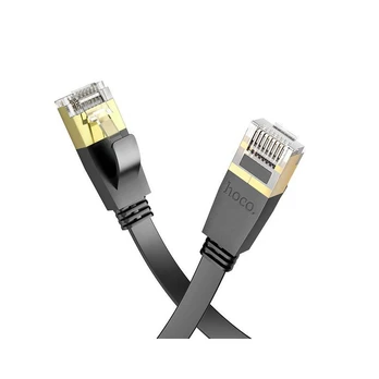 Hoco US07 General pure copper flat network cable(L 10M) Black
