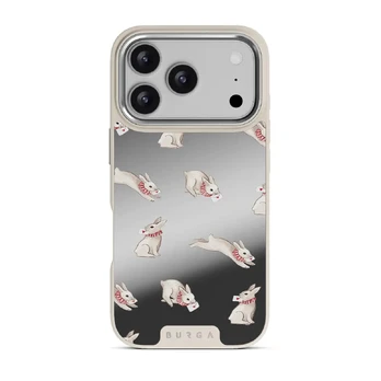 Late Again - iPhone 17 Pro Case, Elite Mirror Light (MagSafe) / Silver