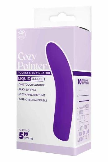 NMC 5 Inch Silicone 10-Function Vibrating Device Purple USB-C