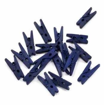Santex Navy mėlynas mini clips, 24 pcs