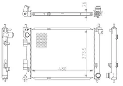 Variklio radiatorius NRF NRF 550033
