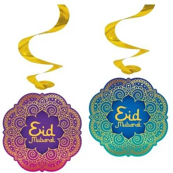 Globos Europe Bv Eid Mubarak spiraler, 4 stk