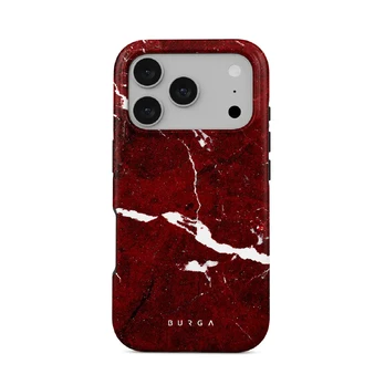 Iconic Red Ruby - Marble iPhone 17 Pro Case, Tough (MagSafe) / N/A
