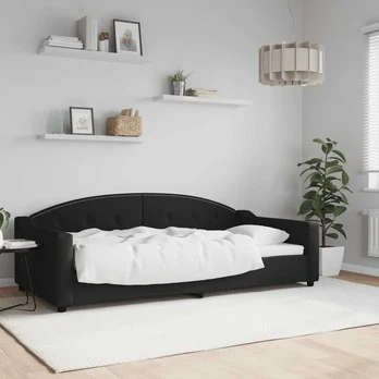 Lova Sofa, juodos spalvos, 100x200cm, audinys