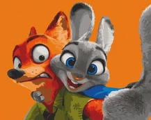 Tapyba pagal skaičius. Zootopia