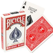 Bicycle Rider Back Bridge Size kortos (Raudonos) kaina