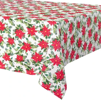 Excellent Houseware Kalėdinė staltiesė, atspari dėmėms, 220 x 150 cm