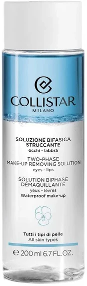 Collistar Two-Phase Make-Up Removing Solution dvifazis makiažo valiklis, 200 ml
