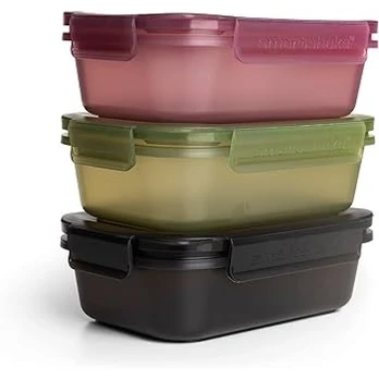 Smartshake Food Storage Container 800 ml. (indas maistui) - Deep Rose spalva