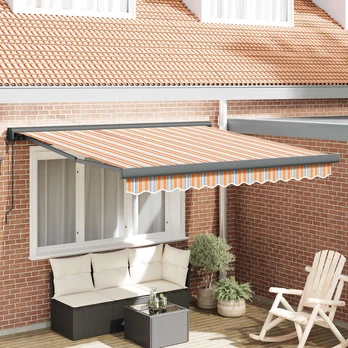 Automatinė ištraukiama markizė dryžuota 300x250 cm