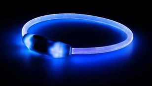 Happet LED antkaklis mėlynas M 55cm