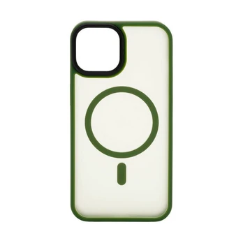 „Connect“ „Apple iPhone 13 Pro“ hibridinis dėklas su magnetiniu PC+TPU, žalias