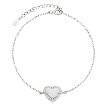 Sidabrinė apyrankė moterims su cirkoniais Brasco 59112, 16.5