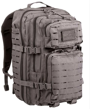Kuprinė Mil-tec Assault lazerinis Cut LG, pilkos spalvos, 36L