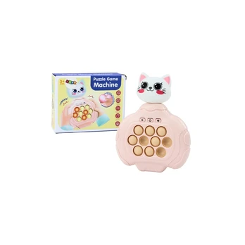 Lean Toys Pop-It Kitty Game Rožinė Arcade Console Vibration Sensory Pad