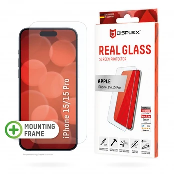 Apple iPhone 15/15 Plus Real 2D Screen Glass By Displex Transparent