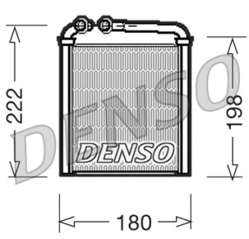 DENSO DRR32005 Heater radiator