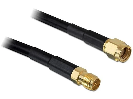 Delock Kabelis antenowy RP-SMA M/F Low Loss 2m