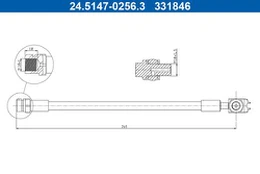 Stabdžių žarnelė ATE 24.5147-0256.3