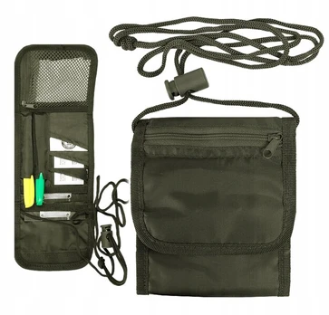 Kaklo pasų etui Mil-Tec, Olive