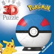 3D dėlionė Ravensburger Pokemon 11265, 7.5 cm x 7.5 cm kaina