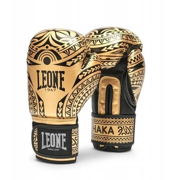 Leone Bokso Pirštinės Haka Juodai auksinės 16oz
