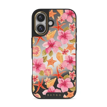 Island Life - iPhone 16 Case, Elite Mirror Dark (MagSafe) / Gold