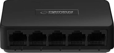 Išpardavimas // ENS103 Esperanza switch 5-portowy 10/100/1000 onyx