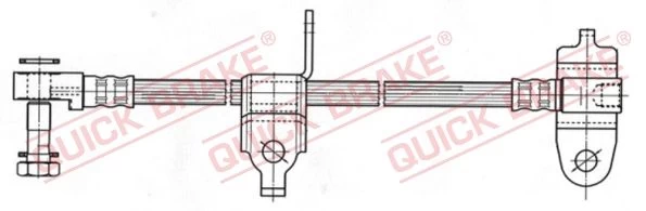 Stabdžių žarnelė QUICK BRAKE 59.976X
