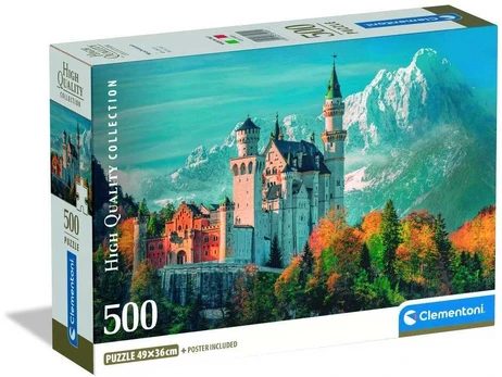 Clementoni CLE puzzle 500 Compact Neuschwanstein Castle 35589