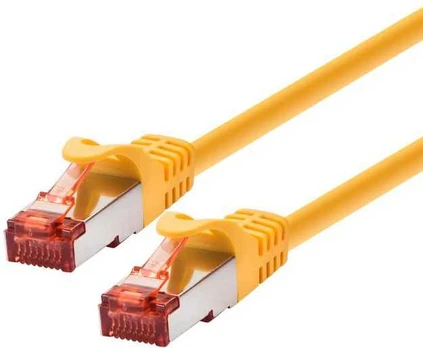 LOGON TCF66F100Y kabelis sieciowy Geltonas 10 m Cat6a F/UTP (FTP)