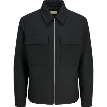 Lengva striukė vyrams, Juoda, Blu russel wool blend jacket