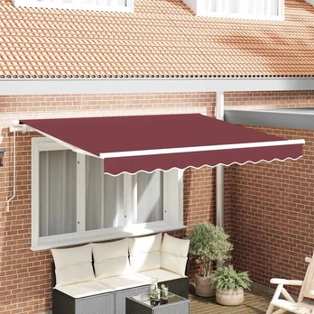3.5x2 m burgundiškos markizės audinys