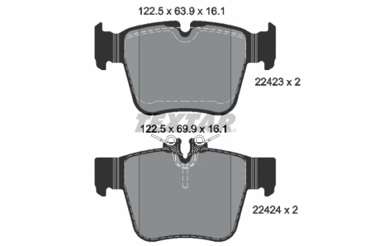 TEXTAR 2242301 Brake pad set