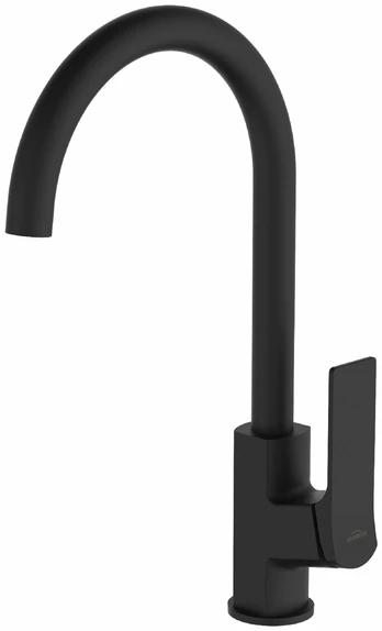 Invena Neri virtuvės maišytuvas, juodas BZ-01-004-L