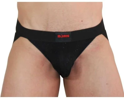 BURN - 003 JOCK SHINY Juodas S
