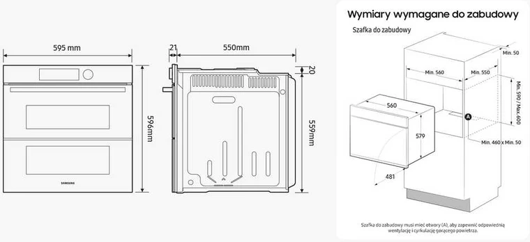 Orkaitė Samsung NV7B5745PAK