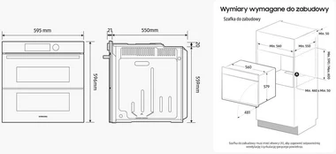 Orkaitė Samsung NV7B5745PAK kaina