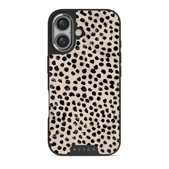 Almond Latte - Cute iPhone 16 Case, Elite Dark (MagSafe) / Silver