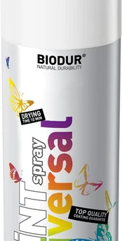 Purškiami emaliniai dažai BIODUR UNIVERSAL, baltos sp., 400 ml