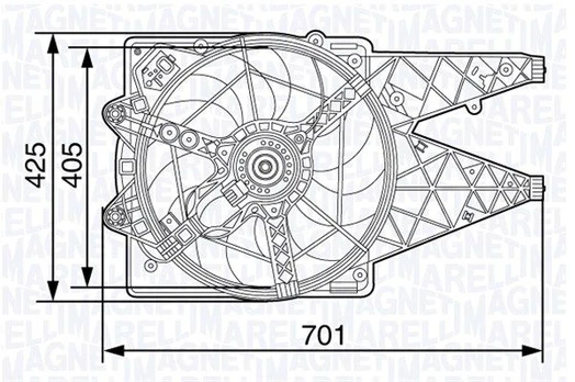 Ventiliatorius, radiatoriaus MAGNETI MARELLI 069422472010