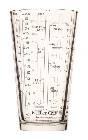 Matavimo indas Kitchen Craft, 0.425 l, skaidri sp.