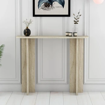 Makiažo staliukas, „Hanah Home“, travertinas, 105 x 85 x 30