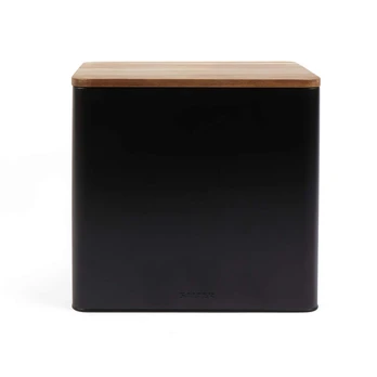 Salter BW128991 Toronto Bread Bin Black/Wooden