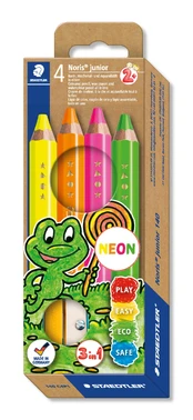 Staedtler - Noris Junior Crayon, 4pcs (+2 years) (140 C4P1) kaina
