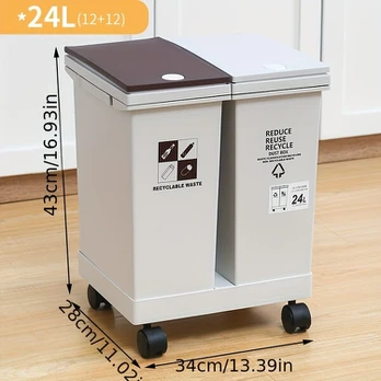 Virtuvės šiukšliadėžė 24 l