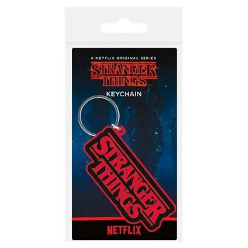 Guminis raktų pakabukas Stranger Things Logo