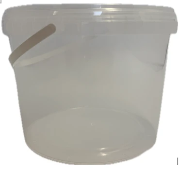 Kibiras su dangčiu, skaidrus, 3 l