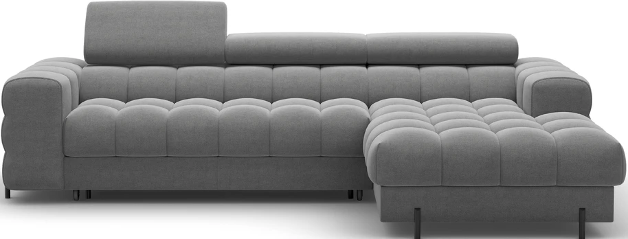 Kampinė sofa Felro, Pilka