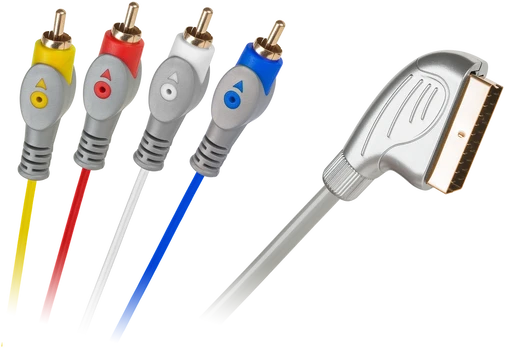Cabletech Euro-4RCA kabelis 1.5 m ašaros